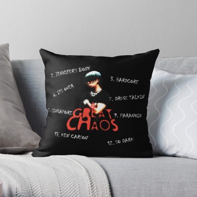 Ken Carson - A Great Chaos Throw Pillow Official Ken Carson Merch