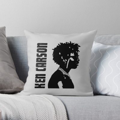 Ken Carson Rapper Designs Throw Pillow Official Ken Carson Merch