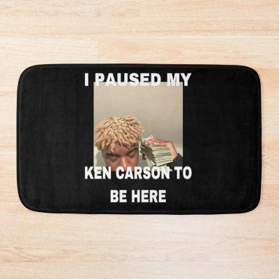 I Paused My Ken Carson To Be Here Bath Mat Official Ken Carson Merch