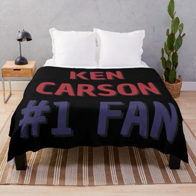 Ken Carson #1 Fan Throw Blanket Official Ken Carson Merch
